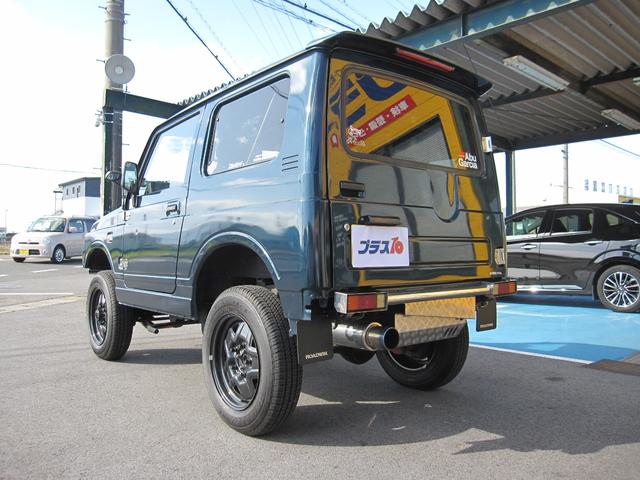 ジムニー ランドベンチャー JA22W ファイターエンジンK6A JA11トランスファー リフトアップ ロッソモデロマフラー JB64スチールホイール クラッチ関係新品 公認2名(貨物登録) 冬タイヤ付 同色全塗装(15枚目)