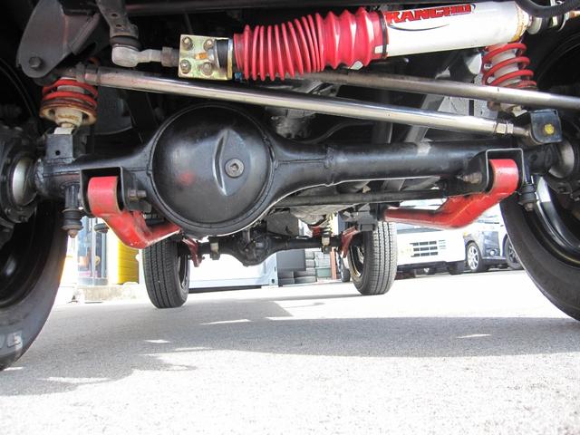 ジムニー ランドベンチャー JA22W ファイターエンジンK6A JA11トランスファー リフトアップ ロッソモデロマフラー JB64スチールホイール クラッチ関係新品 公認2名(貨物登録) 冬タイヤ付 同色全塗装(52枚目)