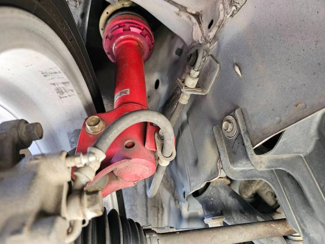 エッセ エコ　タナベ製車高調、ワンオフマフラー２本出しフロント部軽微修復歴有全塗装ブラック　純正５速車（56枚目）