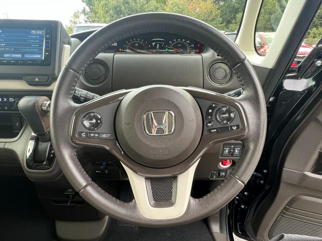 N-BOX L・ターボ ギャザズナビ/両側電動/ホンダセンシング/ワンオーナー/禁煙車/保証書/オートリトラミラー/サイドエアバック/LEDヘッドライト/パーキングセンサー/ドアバイザー/シートヒーター/シートバックテーブル(21枚目)