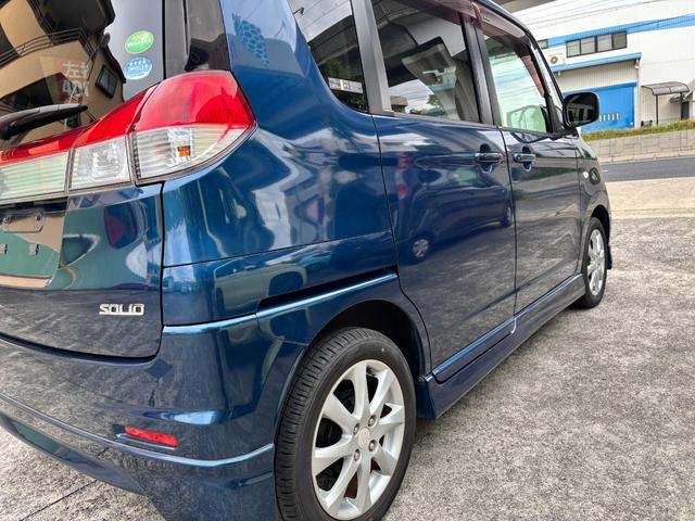 ソリオ X 車検整備付 修復履歴なし 禁煙車 両側スライドドア左自動 ETC HID ナビTV Bluetooth DVD CD スマートキー プッシュスタート アルミ タイヤ2024年製 バッテリー新品(28枚目)