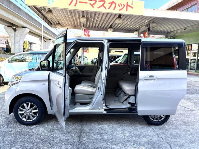 スペーシア Ｇ　車検整備付き　両側スライドドア　タイヤ新品　ナビ　フルセグ　ＤＶＤ再生　ＣＤ　スマートキー２個　プッシュスタート（3枚目）