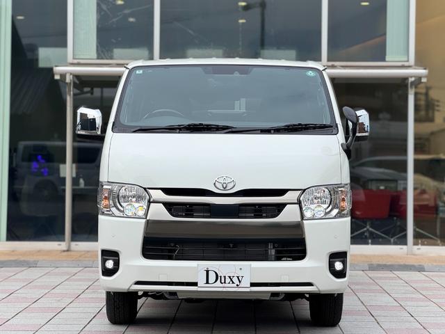 ハイエースバン ロングスーパーＧＬ　ダークプライムＳ　アルパイン１１インチフローティングナビ　パノラミックビューモニター　デジタルインナーミラー　寒冷地仕様　両側パワースライドドア　黒ハーフレザーシート　スカッフプレート　トヨタセーフティーセンス　ＥＴＣ（13枚目）