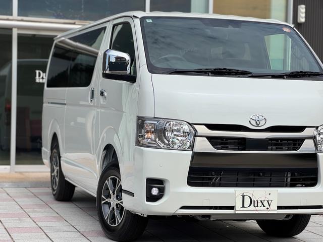 ハイエースバン ロングスーパーGL ダークプライムS 4WD パノラミックビューモニター デジタルミラー オプション15インチAW 両側パワースライドドア LEDヘッドライト 黒ハーフレザーシート トヨタセーフティーセンス AC100V スマートキー(20枚目)