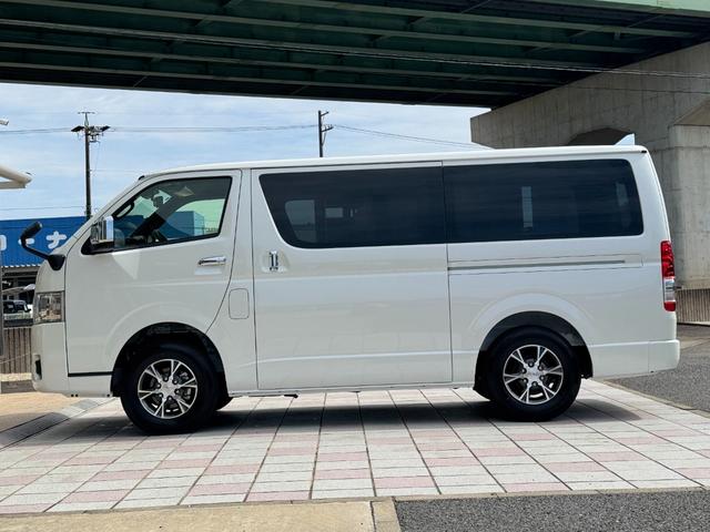ハイエースバン ロングスーパーGL ダークプライムS 4WD パノラミックビューモニター デジタルミラー オプション15インチAW 両側パワースライドドア LEDヘッドライト 黒ハーフレザーシート トヨタセーフティーセンス AC100V スマートキー(29枚目)