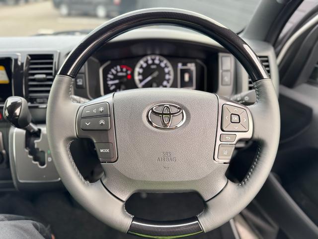 ハイエースバン ロングスーパーGL ダークプライムS 4WD パノラミックビューモニター デジタルミラー オプション15インチAW 両側パワースライドドア LEDヘッドライト 黒ハーフレザーシート トヨタセーフティーセンス AC100V スマートキー(59枚目)