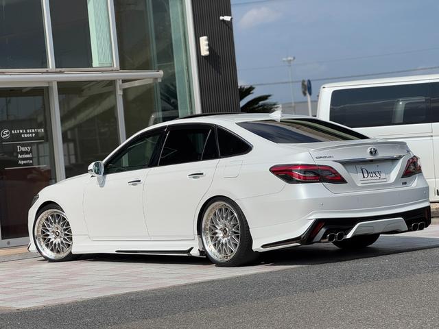 クラウンハイブリッド ＲＳアドバンス　ＷＯＲＫ２０インチＡＷ　ＢＬＩＴＺ車高調　モデリスタエアロ（Ｆ／Ｓ／Ｒ）　ムーンルーフ　　黒レザーシート　ヘッドアップディスプレイ　ブラインドスポットモニター　トヨタセーフティーセンス　ＬＥＤライト（34枚目）