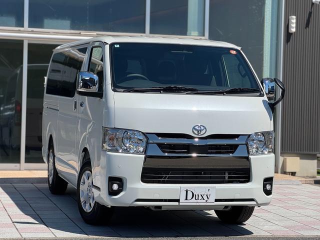 ハイエースバン パノラミックビューモニター デジタルインナーミラー 両側パワースライドドア LEDヘッドランプ スマートキー 黒ハーフレザーシート AC100V トヨタセーフティーセンス プリクラッシュセーフティ(5枚目)