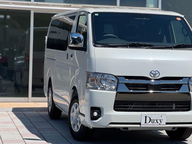 ハイエースバン パノラミックビューモニター デジタルインナーミラー 両側パワースライドドア LEDヘッドランプ スマートキー 黒ハーフレザーシート AC100V トヨタセーフティーセンス プリクラッシュセーフティ(21枚目)