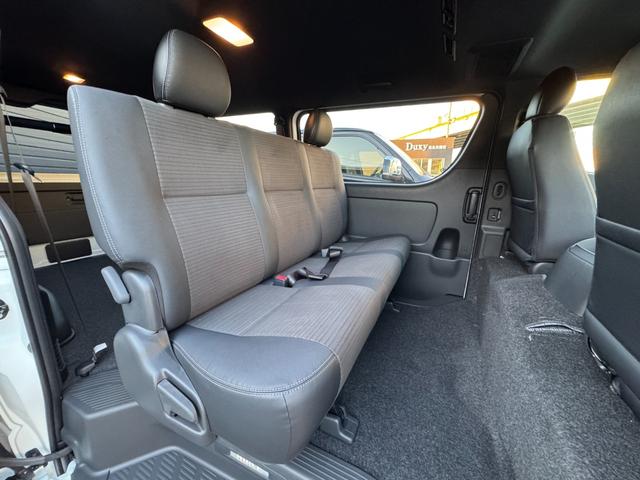 ハイエースバン パノラミックビューモニター デジタルインナーミラー 両側パワースライドドア LEDヘッドランプ スマートキー 黒ハーフレザーシート AC100V トヨタセーフティーセンス プリクラッシュセーフティ(46枚目)