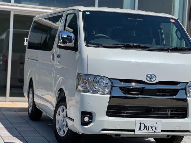 ハイエースバン ロングスーパーGL ダークプライムS パノラミックビューモニター デジタルインナーミラー 両側パワースライドドア LEDヘッド・フォグライト 黒ハーフレザーシート 純正15インチスチールホイール アクセサリーコンセント スマートキー(19枚目)