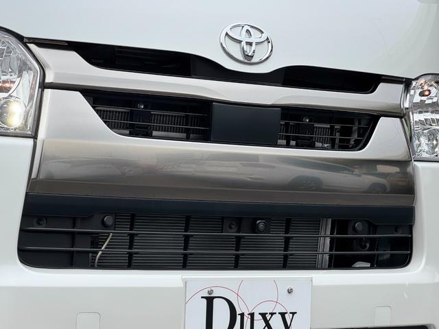 ハイエースバン ロングスーパーGL ダークプライムS アルパイン11インチフローティングナビ パノラミックビューモニター デジタルインナーミラー 寒冷地仕様 両側パワースライドドア 黒ハーフレザーシート スカッフプレート トヨタセーフティーセンス ETC(19枚目)