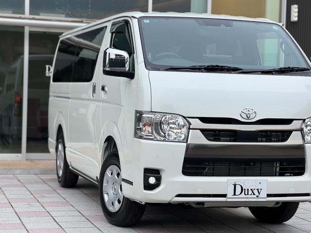 ハイエースバン ロングスーパーGL ダークプライムS アルパイン11インチフローティングナビ パノラミックビューモニター デジタルインナーミラー 寒冷地仕様 両側パワースライドドア 黒ハーフレザーシート スカッフプレート トヨタセーフティーセンス ETC(21枚目)