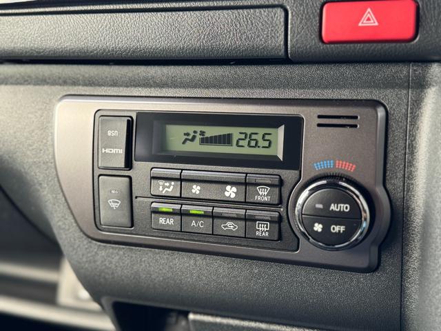 ハイエースバン ロングスーパーGL ダークプライムS アルパイン11インチフローティングナビ パノラミックビューモニター デジタルインナーミラー 寒冷地仕様 両側パワースライドドア 黒ハーフレザーシート スカッフプレート トヨタセーフティーセンス ETC(57枚目)