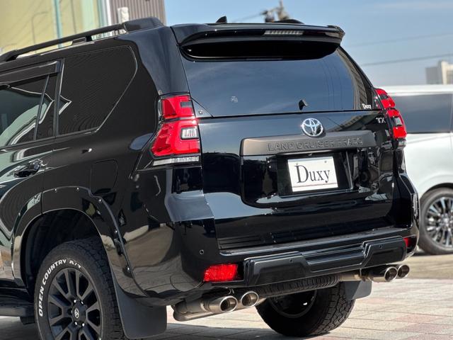 ランドクルーザープラド ＴＸ　Ｌパッケージ　マットブラックエディション　ダブルエイト（Ｆ／Ｓ／Ｒ／４本出しマフラー）　アルパイン１２型デジタルインナーミラー　メーカーナビ　寒冷地仕様　純正１８インチＡＷホワイトレター　ブラインドスポットモニター　パノラミックビューモニター（39枚目）