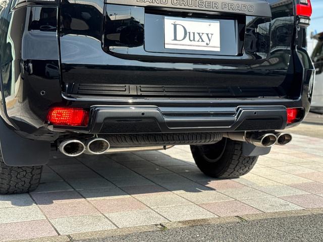ランドクルーザープラド ＴＸ　Ｌパッケージ　マットブラックエディション　ダブルエイト（Ｆ／Ｓ／Ｒ／４本出しマフラー）　アルパイン１２型デジタルインナーミラー　メーカーナビ　寒冷地仕様　純正１８インチＡＷホワイトレター　ブラインドスポットモニター　パノラミックビューモニター（48枚目）