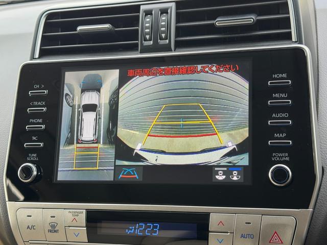 ランドクルーザープラド ＴＸ　Ｌパッケージ　マットブラックエディション　ダブルエイト（Ｆ／Ｓ／Ｒ／４本出しマフラー）　アルパイン１２型デジタルインナーミラー　メーカーナビ　寒冷地仕様　純正１８インチＡＷホワイトレター　ブラインドスポットモニター　パノラミックビューモニター（59枚目）