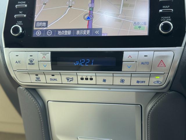 ランドクルーザープラド ＴＸ　Ｌパッケージ　マットブラックエディション　ダブルエイト（Ｆ／Ｓ／Ｒ／４本出しマフラー）　アルパイン１２型デジタルインナーミラー　メーカーナビ　寒冷地仕様　純正１８インチＡＷホワイトレター　ブラインドスポットモニター　パノラミックビューモニター（62枚目）