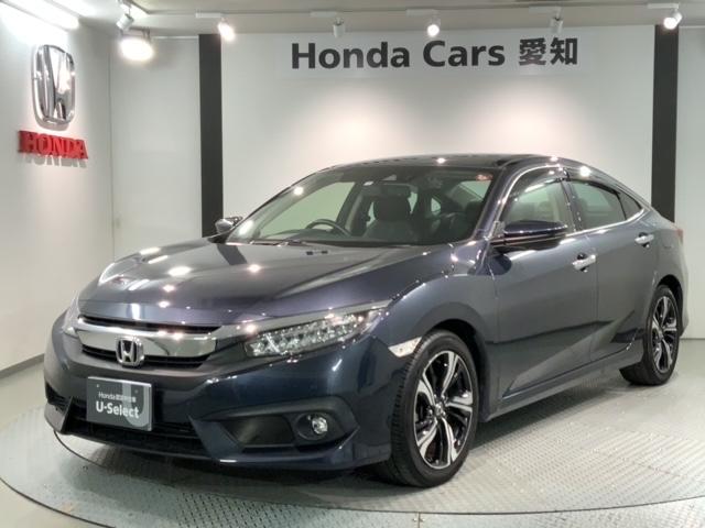 シビック セダン　ＨｏｎｄａＳＥＮＳＩＮＧ革シ－ト１年保証　Ｂモニター　レザーシート　盗難防止装置　ＤＶＤ再生可能　フルオートエアコン　整備記録簿　衝突被害軽減ブレーキ　フルセグテレビ　シートヒーター　クルコン　ＥＳＣ（45枚目）