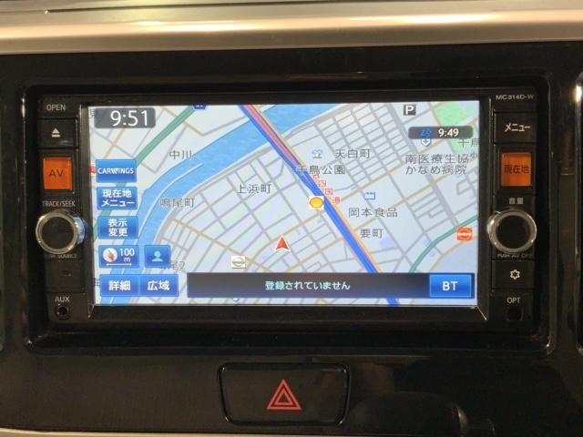 デイズルークス Ｘ　１年保証純正ナビＴＶＲカメラＤＶＤ　プリクラッシュ　全周囲　ＤＶＤ再生機能　Ｓキー　イモビライザー　点検記録簿付　ＶＤＣ　フルセグテレビ　ベンチ席　運転席エアバック　デュアルエアバッグ　バックカメラ（5枚目）
