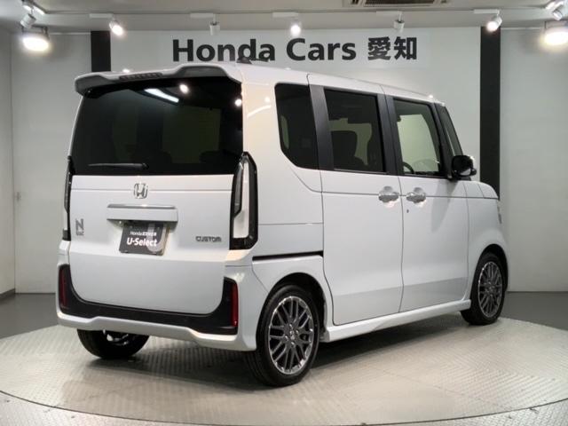 Ｎ－ＢＯＸカスタム ターボ　Ｈ　ＳＥＮＳＩＮＧ　新車保証　試乗車　ワンオ－ナ－　ナビＬＸＵ－２４２ＮＢｉ　ＴＶ　Ｒカメラ　ＣＤ録音　ＢＴオ－ディオ　ＤＶＤ　シ－トヒ－タ－　ＥＴＣ　ＬＥＤライト　両側電動ドア　ＶＳＡ　クルコン（50枚目）