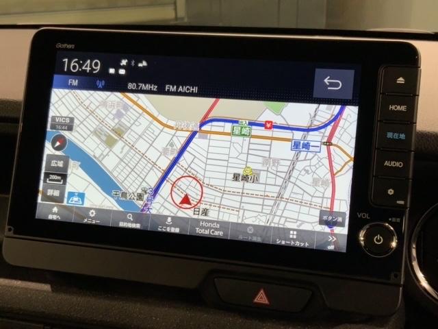 Ｎ－ＢＯＸカスタム ターボ　Ｈ　ＳＥＮＳＩＮＧ　新車保証　試乗車　ワンオ－ナ－　ナビＬＸＵ－２４２ＮＢｉ　ＴＶ　Ｒカメラ　ＣＤ録音　ＢＴオ－ディオ　ＤＶＤ　シ－トヒ－タ－　ＥＴＣ　ＬＥＤライト　両側電動ドア　横滑り防止　クルコン（6枚目）