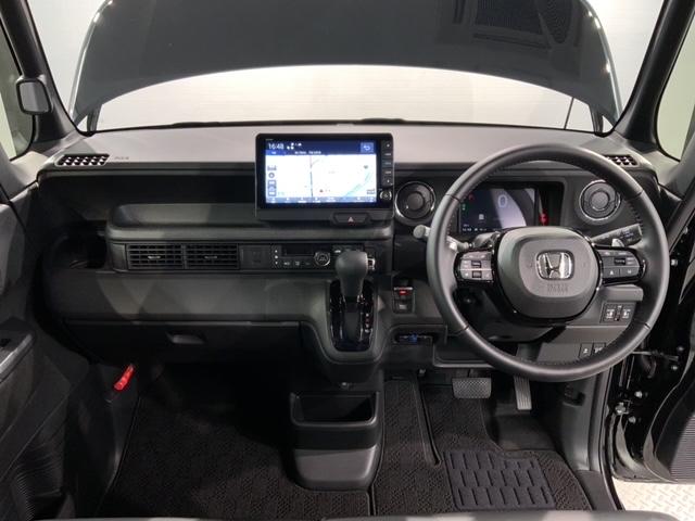 Ｎ－ＢＯＸカスタム ターボ　Ｈ　ＳＥＮＳＩＮＧ　新車保証　試乗車　ワンオ－ナ－　ナビＬＸＵ－２４２ＮＢｉ　ＴＶ　Ｒカメラ　ＣＤ録音　ＢＴオ－ディオ　ＤＶＤ　シ－トヒ－タ－　ＥＴＣ　ＬＥＤライト　両側電動ドア　横滑り防止　クルコン（9枚目）