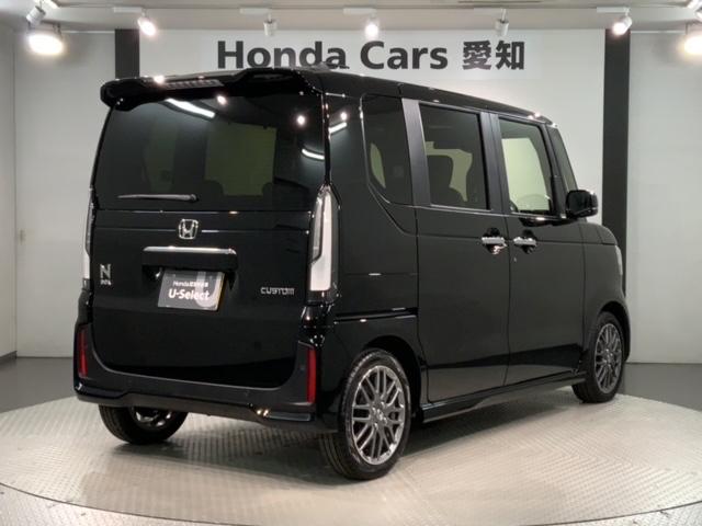 Ｎ－ＢＯＸカスタム ターボ　Ｈ　ＳＥＮＳＩＮＧ　新車保証　試乗車　ワンオ－ナ－　ナビＬＸＵ－２４２ＮＢｉ　ＴＶ　Ｒカメラ　ＣＤ録音　ＢＴオ－ディオ　ＤＶＤ　シ－トヒ－タ－　ＥＴＣ　ＬＥＤライト　両側電動ドア　横滑り防止　クルコン（50枚目）