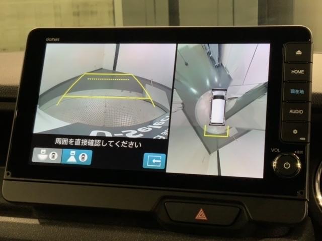 Ｎ－ＢＯＸカスタム ベースグレード　Ｈ　ＳＥＮＳＩＮＧ　新車保証　試乗車　ワンオーナー　ナビＬＸＵ－２４２ＮＢｉ　ＴＶ　Ｒカメラ　マルチビュー　ＣＤ録音　ＢＴオ－ディオ　ＤＶＤ　シートヒーター　ＥＴＣ　ＬＥＤライト　ＶＳＡ　両側電動ドア（7枚目）
