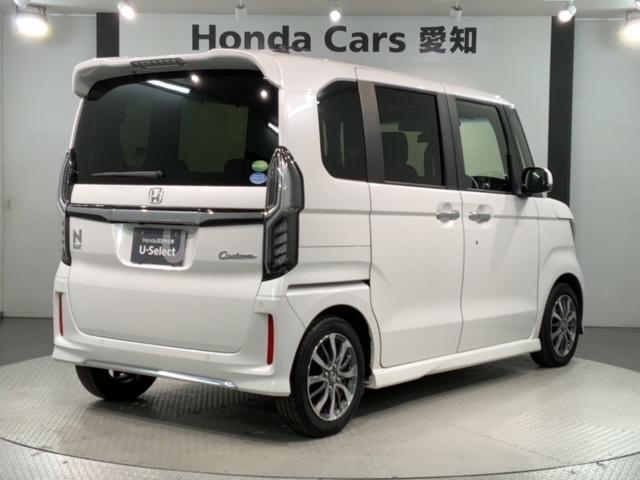 N-BOXカスタム L H SENSING 最長5年保証 ワンオ-ナ- BTオ-ディオ DVD ドラレコ シ-トヒ-タ- ETC LEDライト VSA アルミ スマ-トキ- スペアキー 盗難防止装置 整備記録簿 ベンチシ-ト(50枚目)