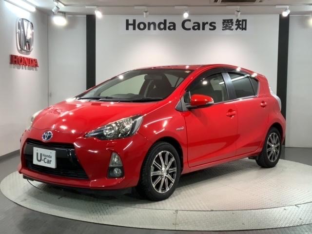 アクア S 1年保証 ナビ TV DVD ETC LEDライト アルミ フォグ スマートキー 盗難防止装置 整備記録簿 AAC Wエアバッグ ドアバイザー キーレスエントリ LEDヘッドライト フルセグ地デジ(46枚目)