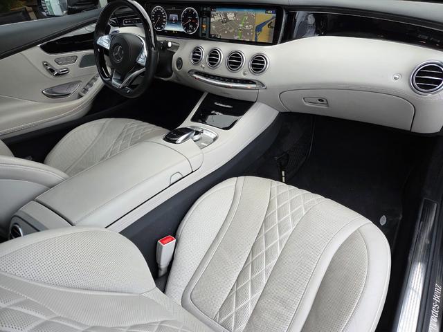 Ｓクラス Ｓ５５０　４マチック　クーペ　エディション　１　左ハンドル　１８８台限定車　スワロクリスタルＰＫＧ　ナイトビューアシスト　デジーノインテリア　白革エアシート　後期Ｓ６３仕様エアロ＆グリル＆２０インチＡＷ＆レッドキャリパ　３６０°カメラ　全塗装済黒（52枚目）