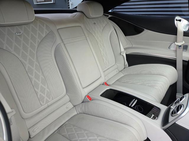 Ｓクラス Ｓ５５０　４マチック　クーペ　エディション　１　左ハンドル　１８８台限定車　スワロクリスタルＰＫＧ　ナイトビューアシスト　デジーノインテリア　白革エアシート　後期Ｓ６３仕様エアロ＆グリル＆２０インチＡＷ＆レッドキャリパ　３６０°カメラ　全塗装済黒（58枚目）