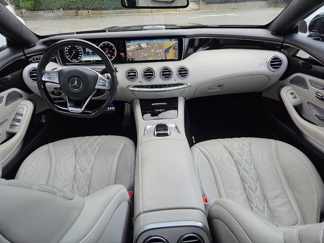 Ｓクラス Ｓ５５０　４マチック　クーペ　エディション　１　左ハンドル　１８８台限定車　スワロクリスタルＰＫＧ　ナイトビューアシスト　デジーノインテリア　白革エアシート　後期Ｓ６３仕様エアロ＆グリル＆２０インチＡＷ＆レッドキャリパ　３６０°カメラ　全塗装済黒（59枚目）