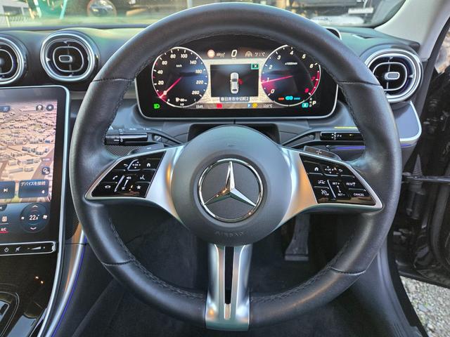 Ｃクラス Ｃ２００アバンギャルド　新品Ｃ６３ＳＥ仕様エアロ＆グリル＆２０インチＡＷ＆新品Ｈ＆Ｒダウンサス　Ｃ６３ＳＥサイドスカート　３６０°カメラ　新品タイヤ　新品４本出しマフラーカッター　黒ハーフレザーシート（27枚目）