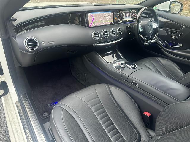 Ｓクラス Ｓ５５０　クーペ　ＡＭＧライン　新品Ｓ６３仕様バンパー！新品Ｓ６３仕様リアディフューザー！４本出しマフラーカッター！パナメリカーナグリル！２２インチハイパーフォージド！ＡＭＧ純正フロントバッジ！ダイヤモンドホワイト！ロワリングキット（21枚目）
