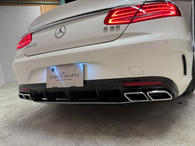 Ｓクラス Ｓ５５０　クーペ　ＡＭＧライン　新品Ｓ６３仕様バンパー！新品Ｓ６３仕様リアディフューザー！４本出しマフラーカッター！パナメリカーナグリル！２２インチハイパーフォージド！ＡＭＧ純正フロントバッジ！ダイヤモンドホワイト！ロワリングキット（73枚目）