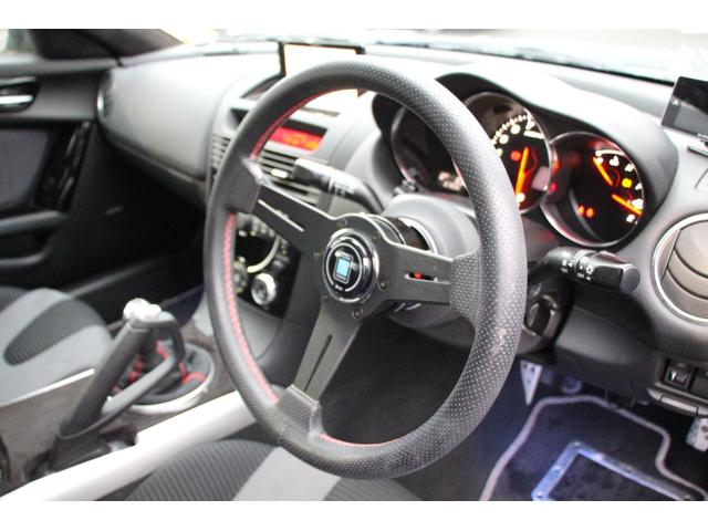 ＲＸ－８ タイプＳ　タイプＳ　前期型　マツダスピードフルエアロ　走行距離６７８４９ｋｍ　Ｒ　Ｍａｇｉｃマフラー　純正ナビ　希少色（33枚目）