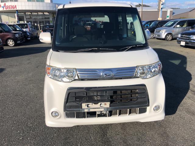 タント カスタムＸ　電動スライドドア　ナビ　ＨＩＤ　スマートキー　シートヒーター　ベンチシート　ＡＴ　盗難防止システム　ＡＢＳ　ＣＤ　ＵＳＢ　ミュージックプレイヤー接続可　Ｂｌｕｅｔｏｏｔｈ　アルミホイール（2枚目）