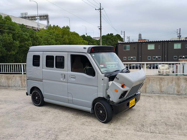 エブリイ ＰＣ　クールライダー　ヘッドマーク　リアゲートパネル　サイド窓パネル　１４インチデイトナホイール　ホワイトリボン　内装ペイント　シートカバー　キーレス（2枚目）