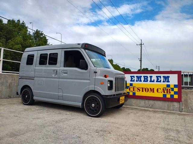 エブリイ ＰＣ　クールライダー　ヘッドマーク　リアゲートパネル　サイド窓パネル　１４インチデイトナホイール　ホワイトリボン　内装ペイント　シートカバー　キーレス（9枚目）