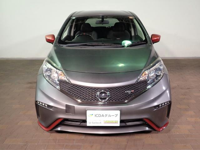 ノート ニスモ　Ｓ　ワンオーナー／禁煙車／社外ナビ／フルセグＴＶ／ブルートゥース接続／ＣＤ・ＤＶＤ／音楽録音／インテリキー／ＬＥＤオートライト／純正１７インチアルミ／ＨＫＳマフラー（純正有り）／ＥＴＣ／スペアキー有り（28枚目）