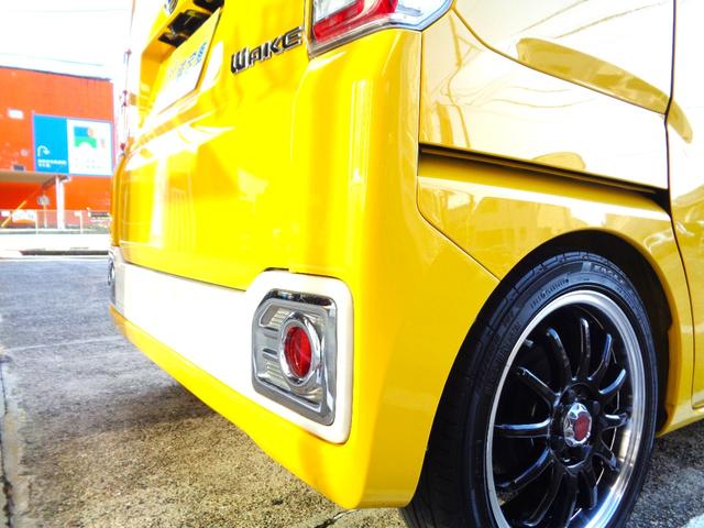 ウェイク X SA ナビTV DVD再生可能 USB入力 バックカメラ ETC パワースライドドア  LEDヘッドライト アイドリングストップ スマートキー プッシュスタート 社外アルミホイール ローダウン 整備・保証付(75枚目)