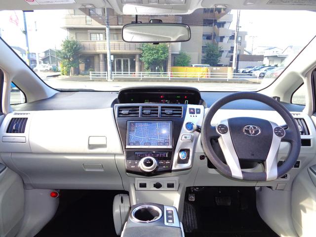 プリウスアルファ S パノラマルーフ 純正8インチナビTV DVD再生可能 Bluetooth バックカメラ LEDヘッド ステアリングスイッチ スマートキー プッシュスタート ETC クリアランスソナー 整備・保証付(21枚目)