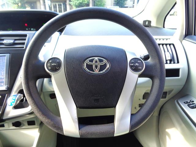 プリウスアルファ S パノラマルーフ 純正8インチナビTV DVD再生可能 Bluetooth バックカメラ LEDヘッド ステアリングスイッチ スマートキー プッシュスタート ETC クリアランスソナー 整備・保証付(22枚目)