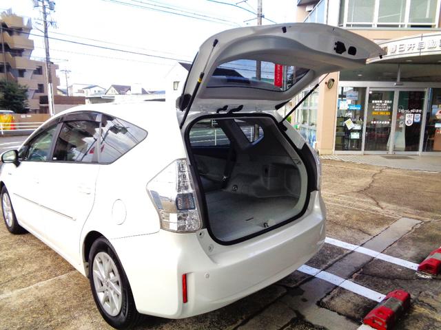 プリウスアルファ S パノラマルーフ 純正8インチナビTV DVD再生可能 Bluetooth バックカメラ LEDヘッド ステアリングスイッチ スマートキー プッシュスタート ETC クリアランスソナー 整備・保証付(48枚目)