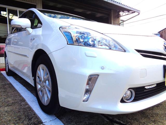 プリウスアルファ S パノラマルーフ 純正8インチナビTV DVD再生可能 Bluetooth バックカメラ LEDヘッド ステアリングスイッチ スマートキー プッシュスタート ETC クリアランスソナー 整備・保証付(65枚目)