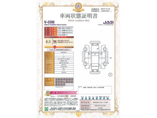 車両状態評価書
