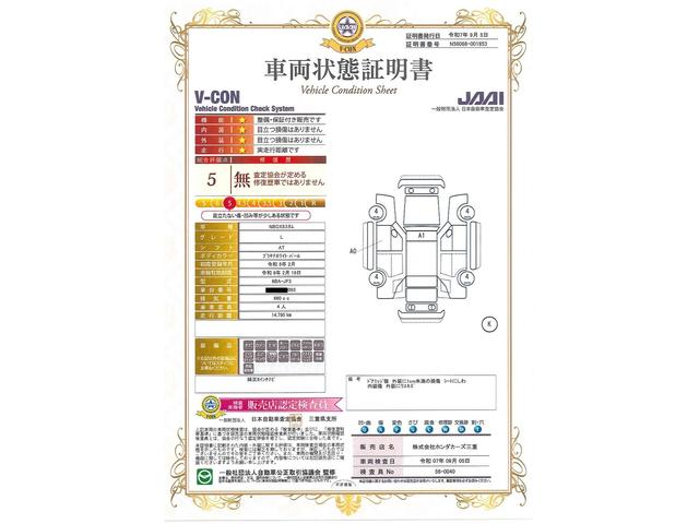 車両状態評価書