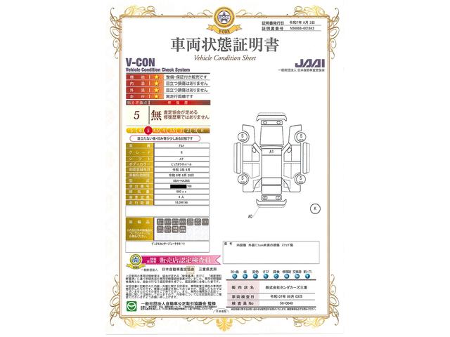 車両状態評価書